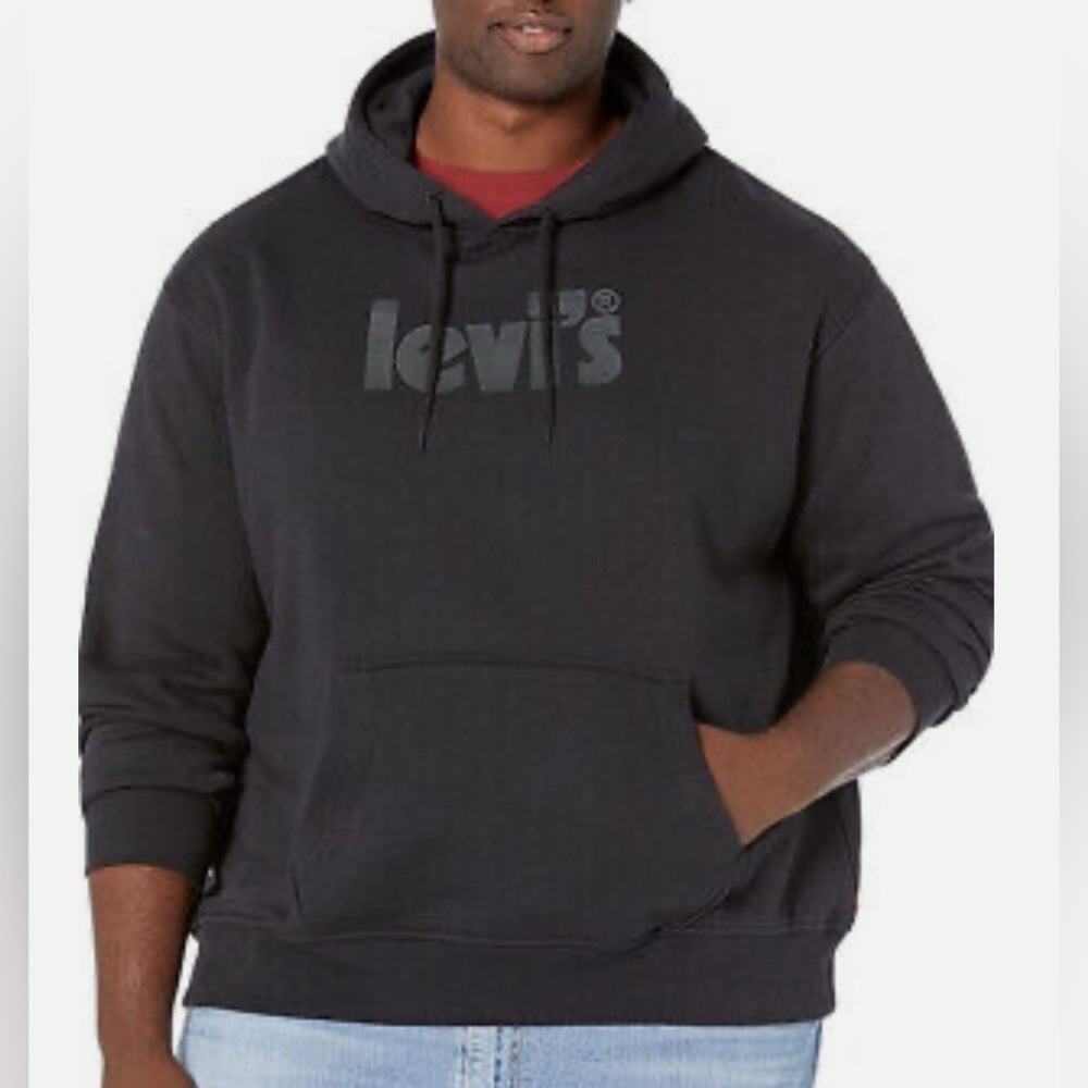 Levis Mens Relaxed Graphic Print Hoodie